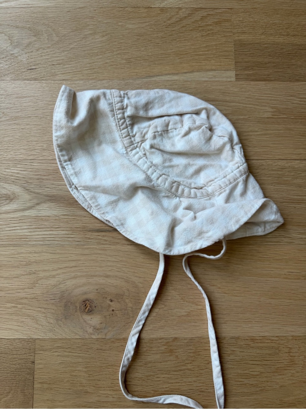 Briar baby gingham sun bonnet